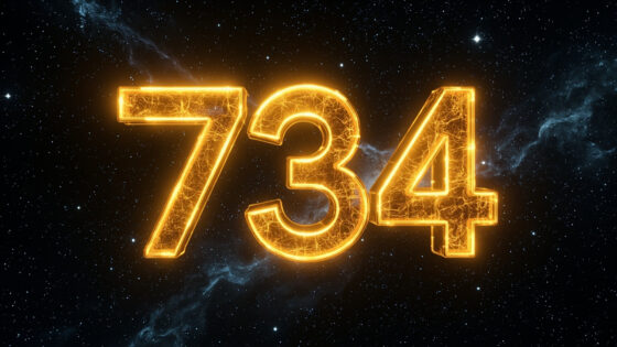 734