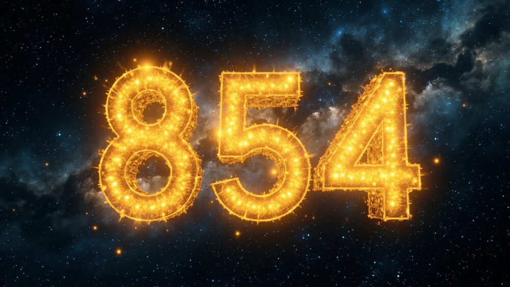 854