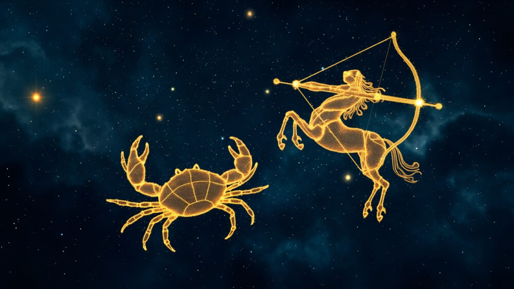 Cancer Man & Sagittarius Woman