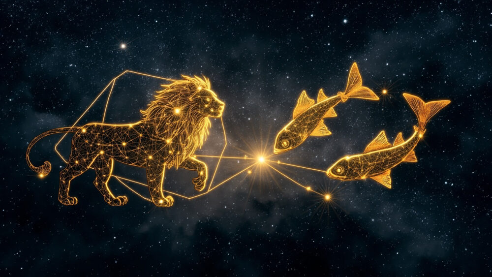 Leo Woman & Pisces Man