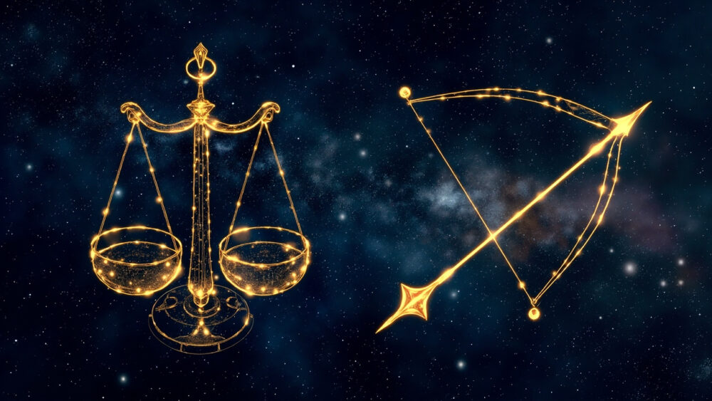 Libra Woman & Sagittarius Man