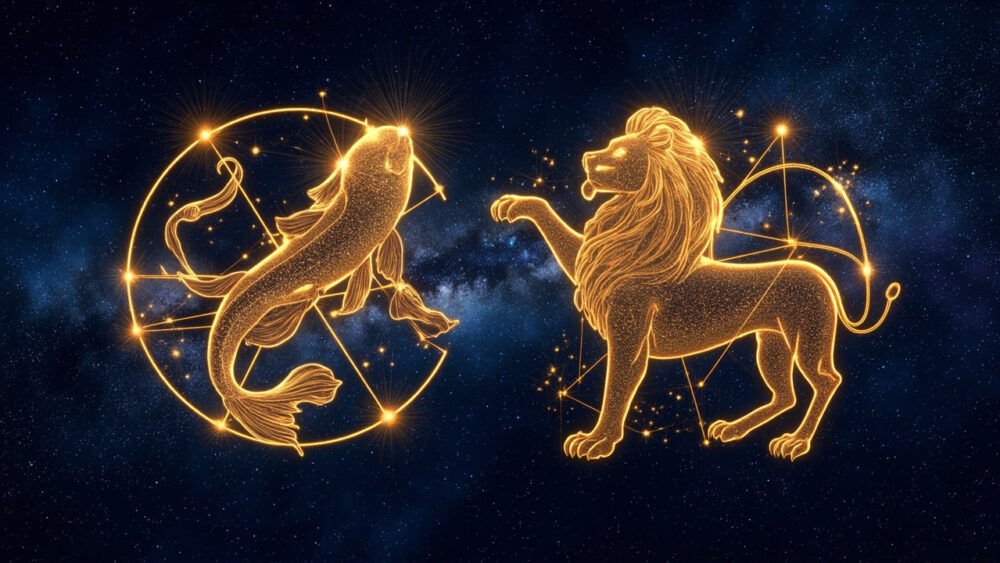 Pisces Man & Leo Man