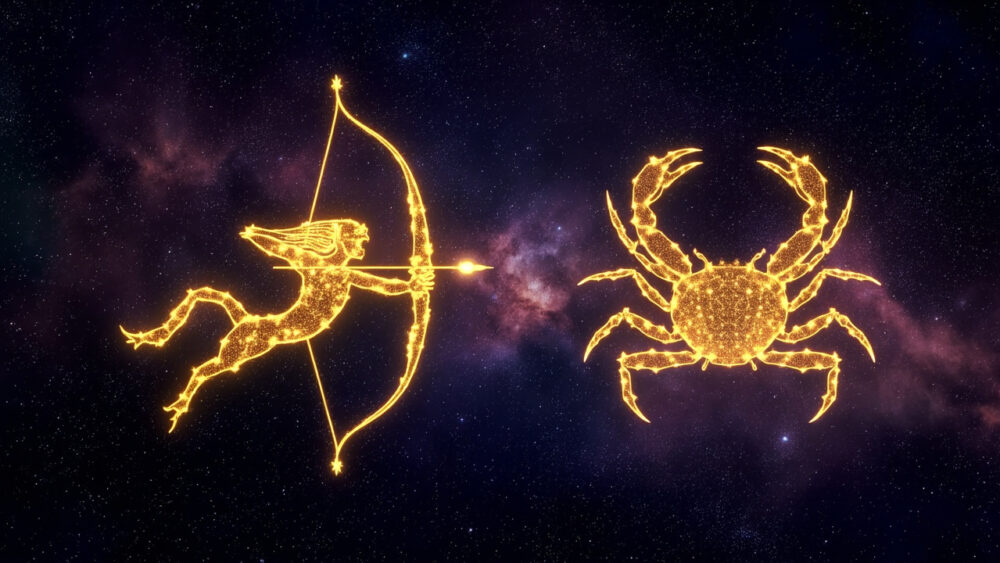 Sagittarius Woman & Cancer Woman