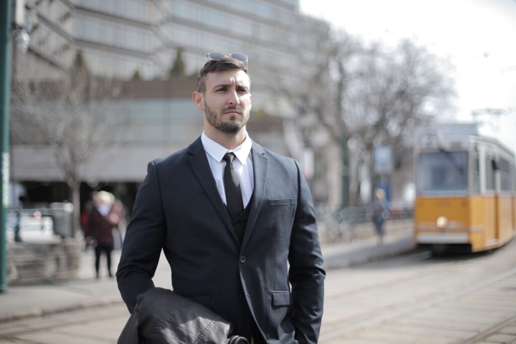 Dapper and debonair style representing positive D adjectives