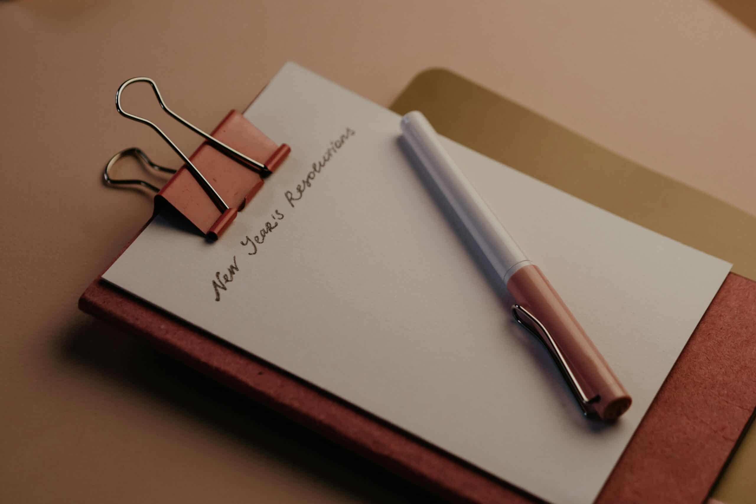 new year resolutions